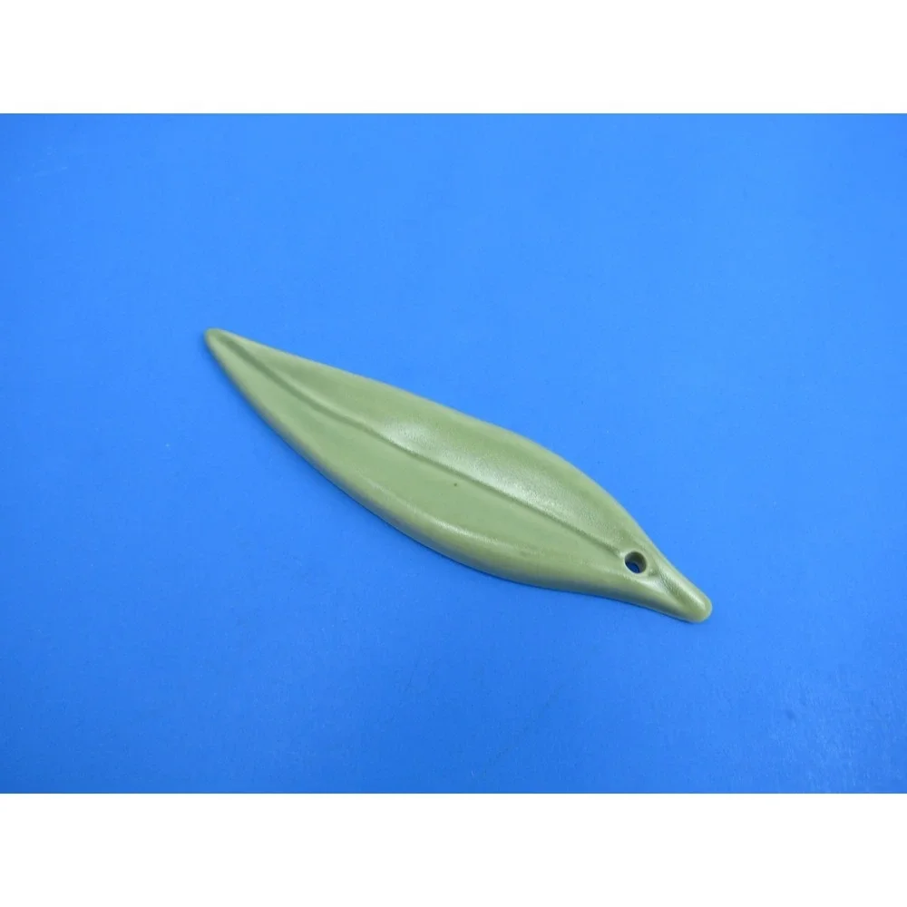 Rookwood Pottery Green Leaf Ornament 2010s Ceramic Sage Green